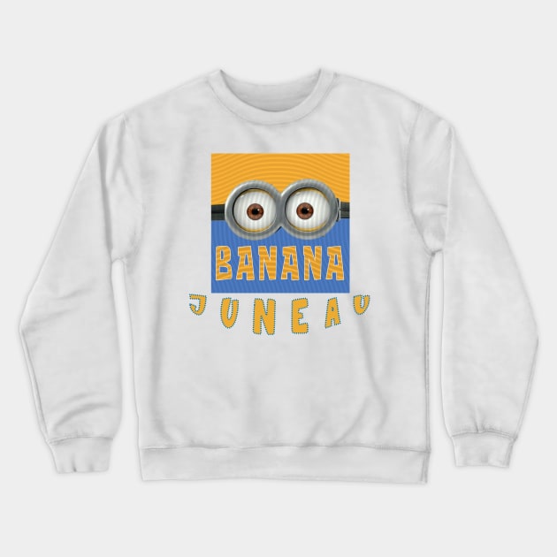 MINION BANANA USA JUNEAU Crewneck Sweatshirt by LuckYA